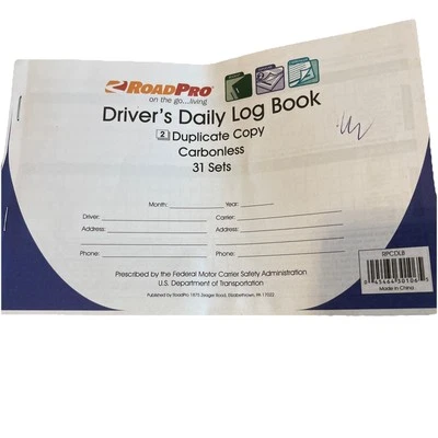 RoadPro Driver’s Daily Log Books Set Of 7 Books Duplicate Copy - Image 1 of 4