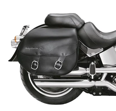 NUEVAS alforjas de cuero Fatboy genuinas Harley 2007-2017 90200616A Foto 1 de 4