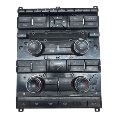 Ford Flex 2009-2012 radio cara control de aire acondicionado clima moldura negra OEM AA8T-18A802-CB Foto 1 de 4