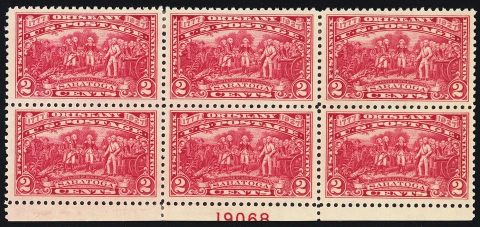 644, Mint VF HR Plate Block of 6 Stamps SCV $32.50 - Stuart Katz - Image 1 of 1