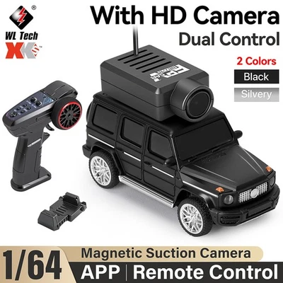 WLtoys 1:64 Mini RC Racing Car 120° Wide Angle Camera 2.4G 720P APP Control - Bild 1 von 4