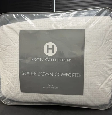 Hotel Collection European White Goose Down TWIN Medium Weight Down Comforter - Image 1 of 4