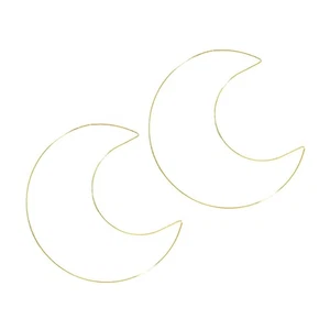 Aros de macramé de metal atrapasueños con marco para hacer guirnaldas de hierro 2 piezas - Imagen 1 de 12