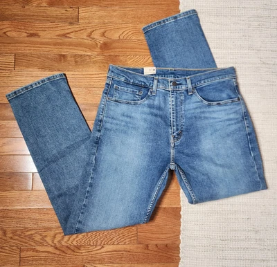 Jeans rectos LEVI STRAUSS (2022) rojo en blanco R Tab 506 lavado medio 34 x 32 Foto 1 de 4