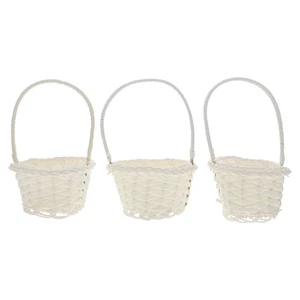 3 Pcs Gift Basket Woven Baskets Rattan Vegetable Shopping Small for Organizing - Picture 1 of 12