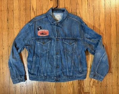 Mujer Polo Ralph Lauren Parches/Chaqueta Denim Camionero XL LEER Foto 1 de 4