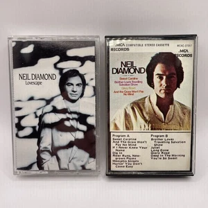 Neil Diamond Vintage Cassette Tapes Lot Of 2 Lovescape Sweet Caroline - Picture 1 of 5
