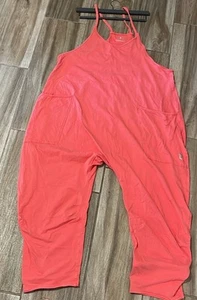 Free People Hot Shot Pullover Einteiler Large Koralle Rosa Rot 0nesie - Bild 1 von 3