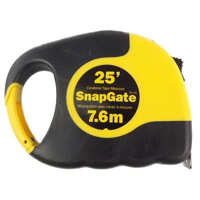 SnapGate 00105, 25' Carabiner Tape Measure, Easy Grip Rubberized - Image 1 of 2