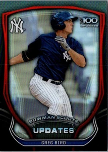 2015 Bowman Chrome Scouts Update Greg Bird #BSU-GB New York Yankees - Picture 1 of 2
