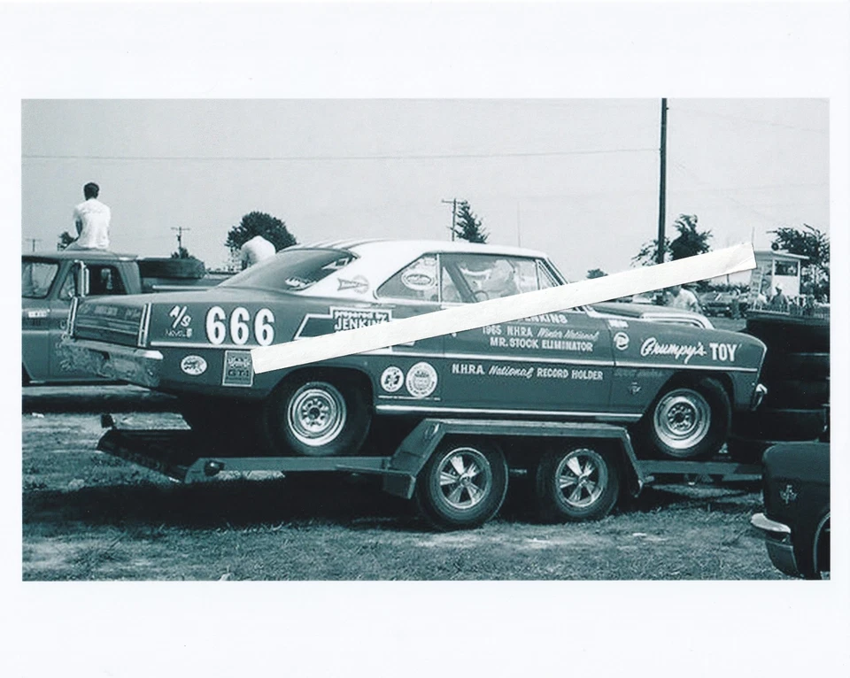  1960s NHRA Drag Racing-Bill Jenkins' 1st "Grumpy's TOY"-1966 L-79 Nova A/Stock - Image 1 of 1