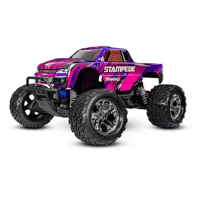 Traxxas 36254-8-PINK Stampede pink 1:10 2WD Monster-Truck RTR Clipless Akku/Lade - Bild 1 von 4