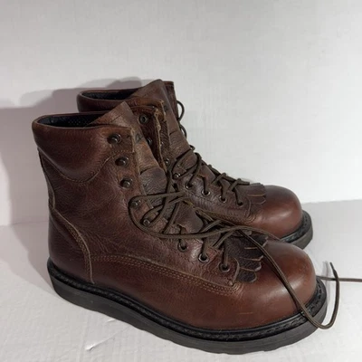 Botas Kiltie Cabela’s Couro Marrom Vibram Sola Tamanho 8D - Imagem 1 de 4