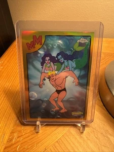 2025 Topps Chrome SpongeBob Schwammkopf Mermaid Man und Barnacle Boy Begins /50 - Bild 1 von 2