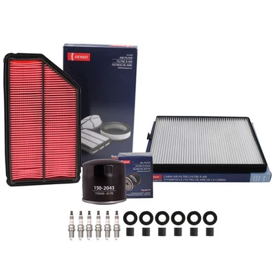 Denso 调整套件 NGK 6 火花塞和靴子套件适用于讴歌 MDX 本田 Pilot 3.5 V6 — 第 1/2 张图片