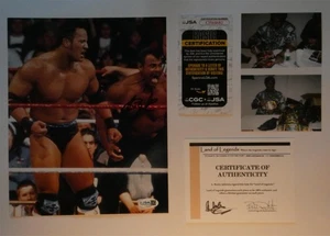 Rocky Johnson Signed 8x10 Photo HOF JSA COA - Picture 1 of 8