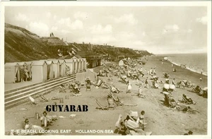 The beach, looking east, Holland-on-Sea RP nr. Clacton - Picture 1 of 2