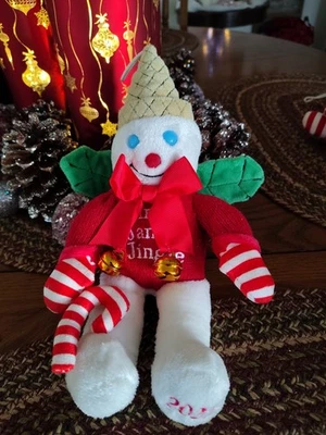Muñeco de nieve de peluche Mr Bingle 2022 11"" Jingle Jangle Nueva Orleans Navidad Foto 1 de 4