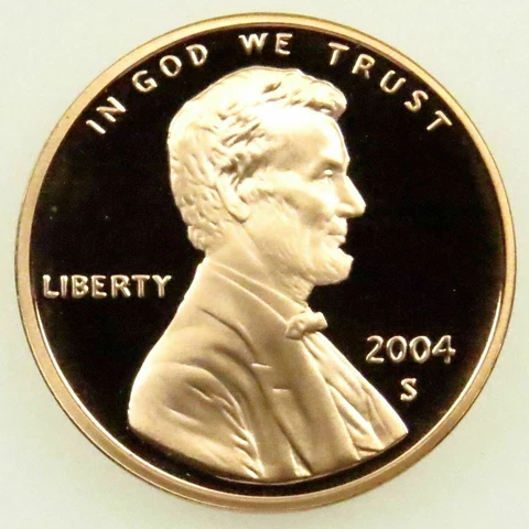 2004 S Lincoln Memorial Cent Gem Deep Cameo Proof Penny US Mint Coin "STUNNING! Cover