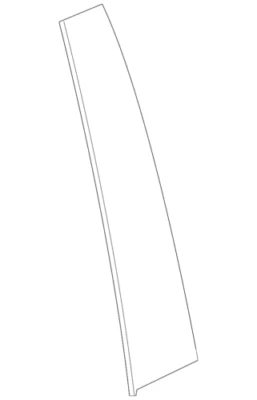 GM OEM 13-16 Malibu Limited, Malibu Puerta Trasera Exterior Aplique 23126289 Foto 1 de 4