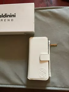 BALDININI PORTAFOGLIO PORTACELLULARE PELLE NUOVO BIANCO CON ETICHETTA ORIGINALE - Foto 1 di 8