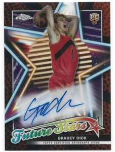 2023-24 Topps Chrome Gradey Dick Orange Basketball Future Stars Auto #FSAGD /25 - Picture 1 of 10