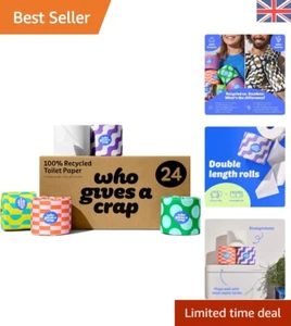 Pack of 24 Eco-Friendly 3-Ply Toilet Rolls - Strong, Sustainable & Biodegradable - Picture 1 of 11