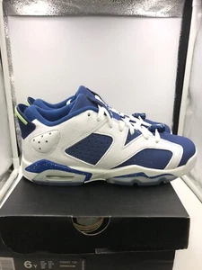 Air Jordan Retro 6 Seahawks White Ghost Green Blue GS 6Y GS =Women's 7.5 - Picture 1 of 10