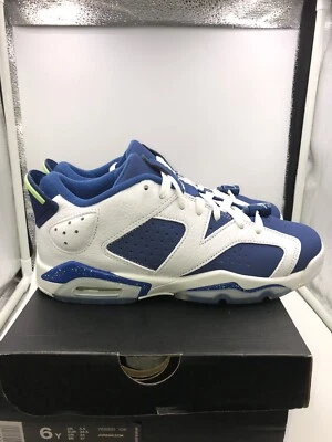 Air Jordan Retro 6 Seahawks White Ghost Green Blue GS 6Y GS =Women's 7.5 - Image 1 of 4