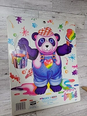 Vintage Lisa Frank Panda Painter Puzzle Rose Art Y2K USA 90s Rainbow Age 3 To 5 - Image 1 of 4