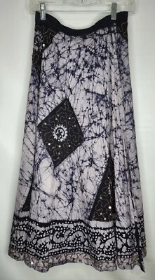 Falda envolvente suave envolvente con cuentas lentejuelas boho para mujer talla PXS Foto 1 de 4