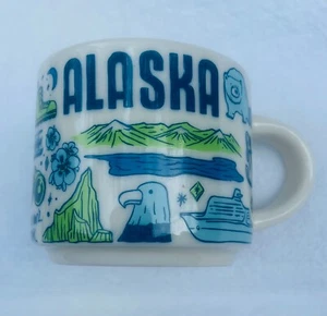 2 Unzen Starbucks Demitasse Tasse, ALASKA "Been There Series" Keramik Kaffeebecher Tasse - Bild 1 von 4