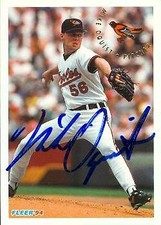 Mike Oquist autographed Baseball Card (Baltimore Orioles) 1994 Fleer #U4