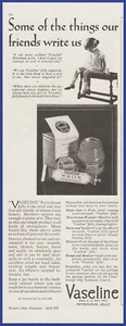 Original 1929 VASELINE White Petroleum Jelly 20's Print Ad - Picture 1 of 1