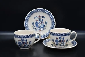 Johnson Bros Staffordshire Hearts and Flowers Set 2 Cup & Saucer Black Label #1 - Picture 1 of 14