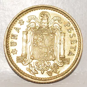 1966 (1973) Spain 1 Una Peseta World Coin - KM# 796 - Picture 1 of 2