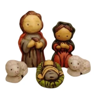 Nativity Baby Jesus Mary Joseph Sheep Small Chubby face "chibi style" Christmas - Picture 1 of 1