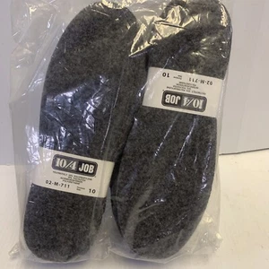 Grey Felt Moccasin Insole 3 PAIRS SIZE 10 UNISEX 10/4 JOB PROFFESIONAL - Picture 1 of 3