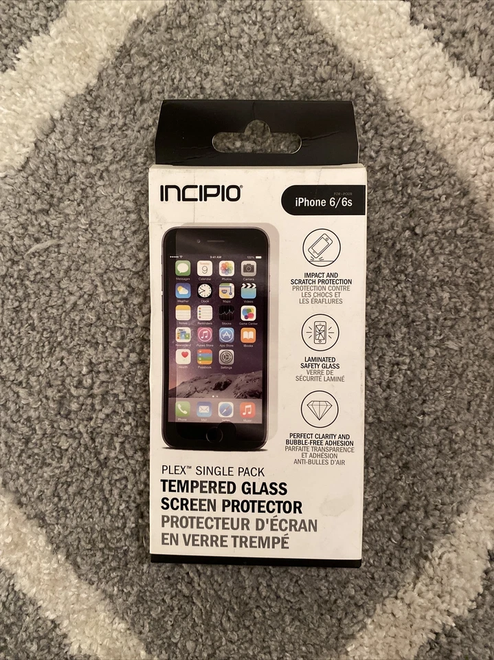iPhone 6 Screen Protector, Incipio [Clear] PLEX Tempered Glass Screen Protecto.. - Image 1 of 3
