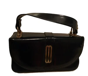 Vintage an Air Step Handbag Retro 50s 60s Mad Men Style Top Handle Small Satchel - Picture 1 of 22