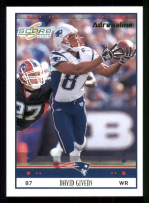 2005 Score Adrenaline #166 David Givens /399 - Image 1 of 2