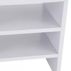3 Layer Computer Monitor Riser Stand For Home Office Wooden Storage Organize KRI - Picture 1 of 17