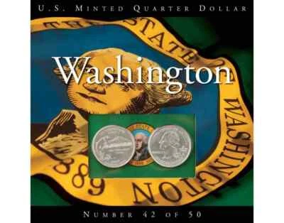 WASHINGTON DC 2009 Quarters Coins of America P and D Uncirculated Set  - Image 1 of 4