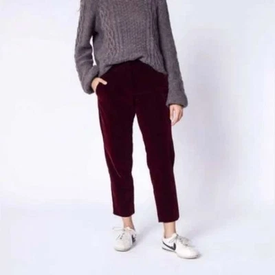 Pantalón Corto WildFang The Empower Terciopelo Borgoña Talla 4 Suave Vacaciones Rojo A Medida Foto 1 de 4