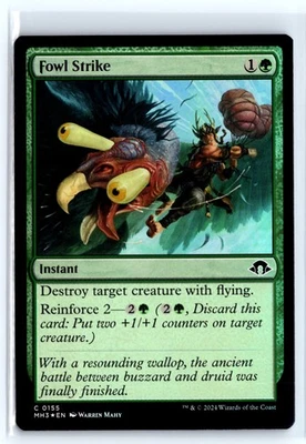 (3x) FOIL Fowl Strike Modern Horizons 3 Common – MTG Magic the Gathering Card - Image 1 of 4
