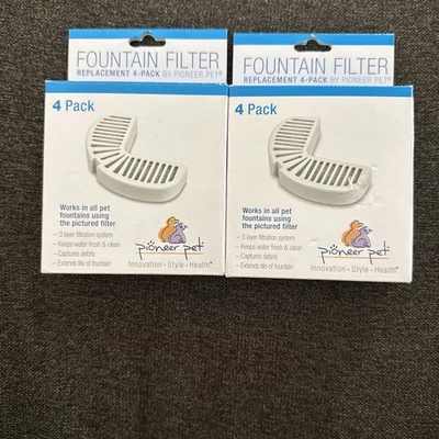 Filtro de fuente de agua Pioneer Pet repuesto #3014 perro/gato paquete de 4 cantidad 2 Foto 1 de 2