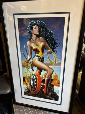1998 Warner Bros. "Wonder Woman: Amazon Warrior" Signed Brian Bolland Print-Mint - Image 1 of 4