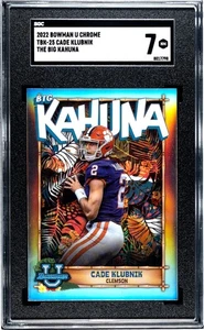 2022 Bowman University Chrome Cade Klubnik SGC 7 Big Kahuna Case Hit Rare - Picture 1 of 1