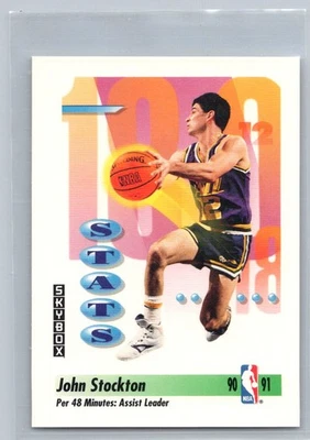 1991 SkyBox  John Stockton 306 - Image 1 of 2