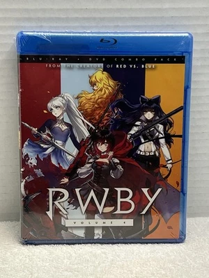 RWBY Volume 4 Blu-Ray + DVD Combo Pack Anime/English Cinedigm 2017 New - Image 1 of 3